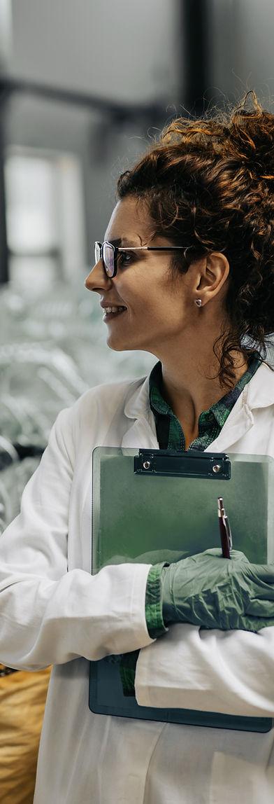 Worker with clipboard